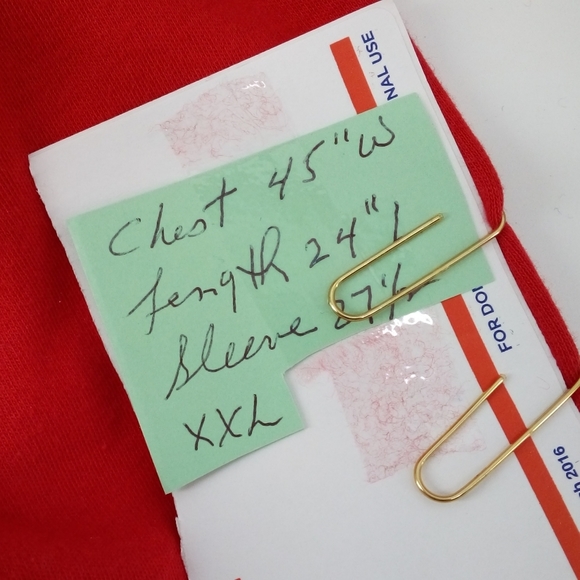 ⭐3/$30 Willi Smith Red Turtleneck 100% Cotton XXL - Picture 6 of 7